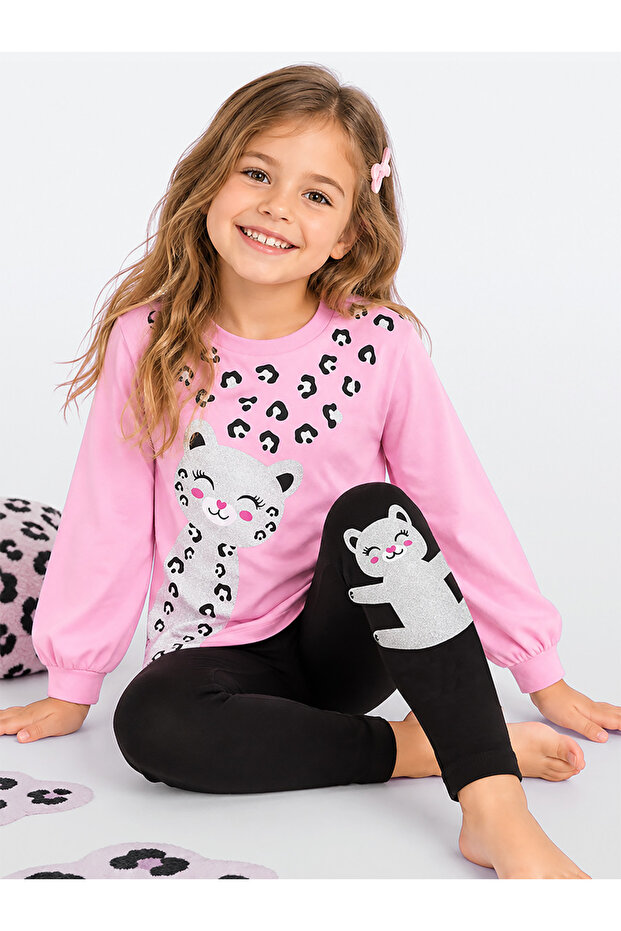 Leo Girl's Tights T-Shirt Set