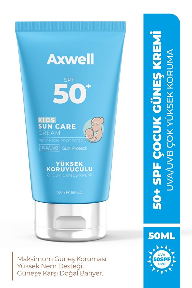 Spf 50+ High Protection Face Body Children Sunscreen Waterproof for All Skin 50ml