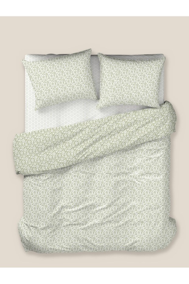 Elvya duvet cover set 200x220 cm green