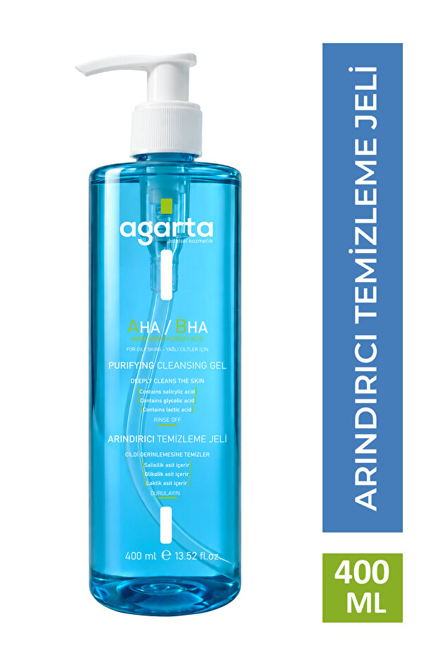 Natural Purifying Facial Cleansing Gel for Oily and Combination Skin 400 ml