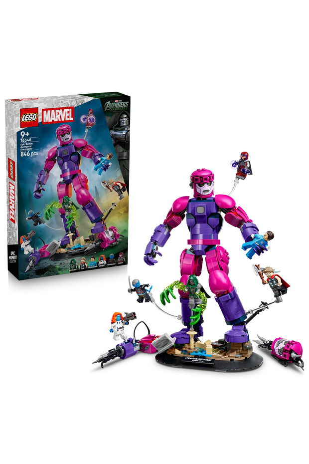 Marvel Legendary Battle: Avengers: Doomsday 76348 - Creative Toy Building Set with Superhero Figure for Boys and Girls Ages 9 and Up, Kids' Gift Idea (846 Pieces)