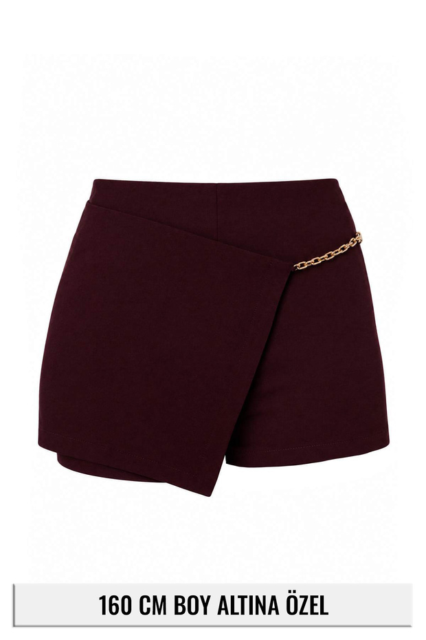 Petite Bordo Mini Şort Etek TWOAW27ET00091
