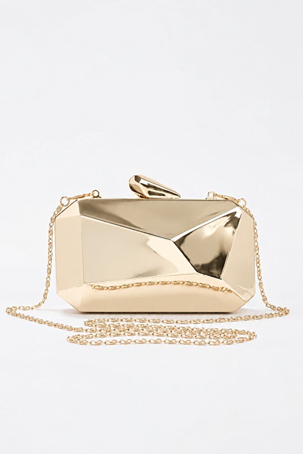 Altın Kadın Portföy & Clutch Çanta TAKSS26PY00017