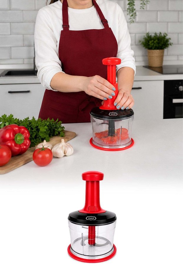 Top Press Manual Chopper Rondo Vegetable Fruit Onion Garlic Practical Kitchen Chopper