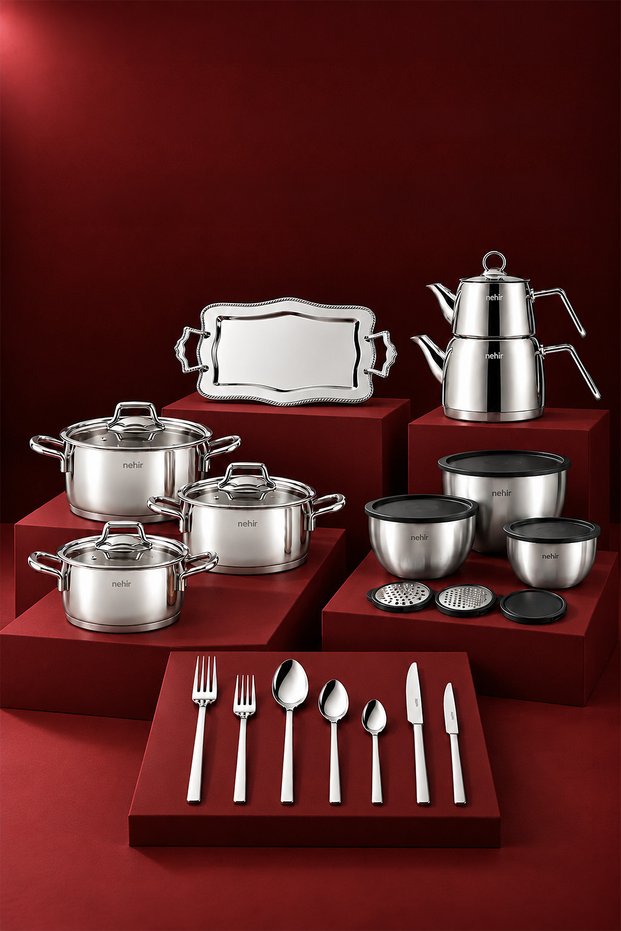 Deluxe 106 Piece Stainless Steel Dowry Set