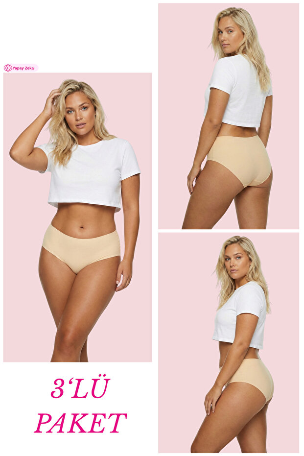 308 High Waist Women's Seamless Laser Bato Panties Pack
