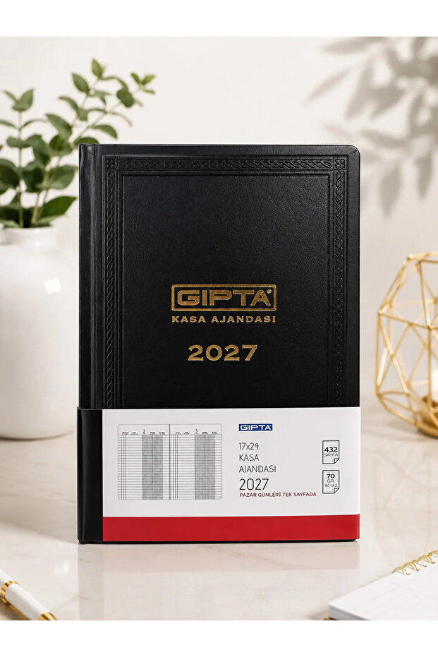 2027 17X24 Kasa Ajandasi 432 Pages Weekdays Single Page 111-Tck