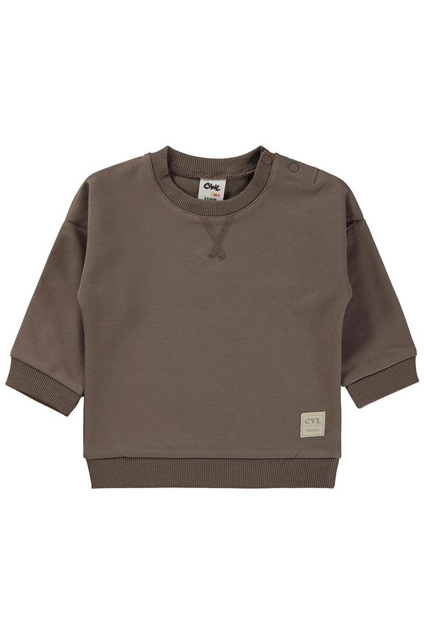 Civil Basic Timeless 6-18 Months Sweatshirt - Brown 6-9 Months