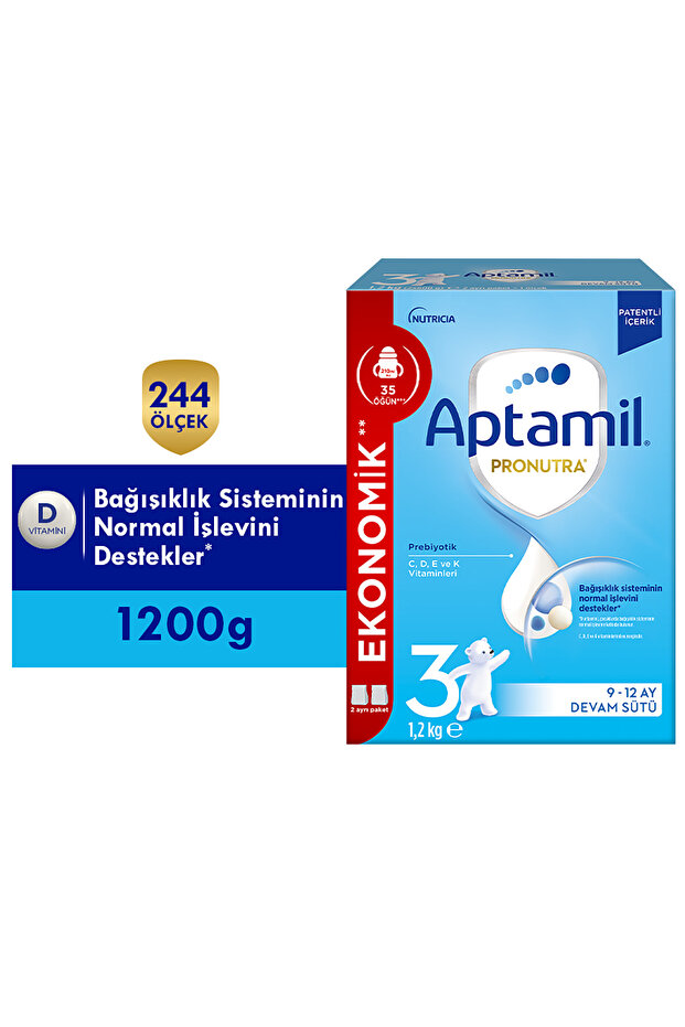 3 Prebiyotikli Devam Sütü 1200 Gr