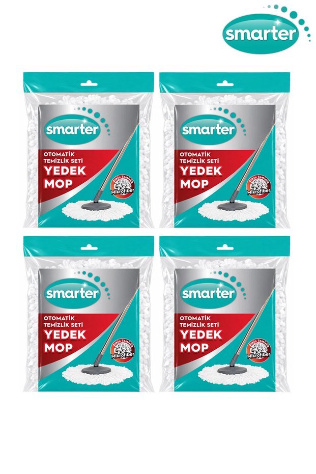 Mop Compatible with 4 Pcs Auto Cleaning Sets