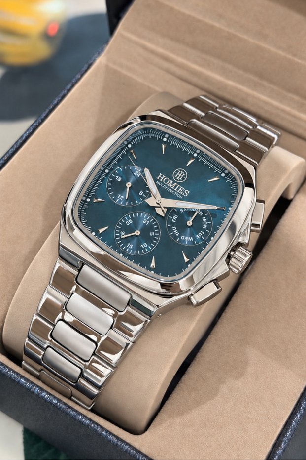 Men's Wristwatch-All Functions Active -With Gift Box and Bracelet Gift.Hm28580S01-3