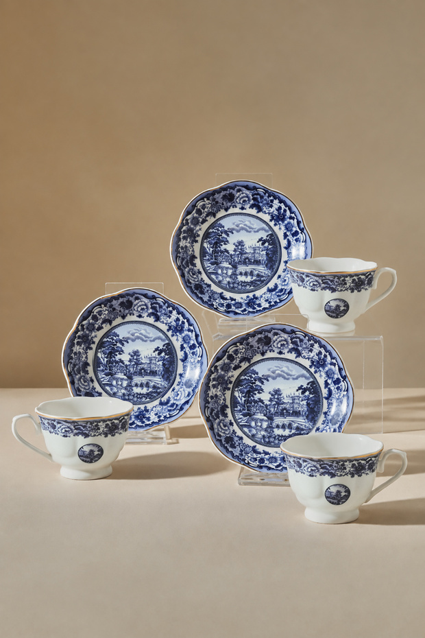 Blue Odyssey 6-Piece Coffee Cup Set 80 ml