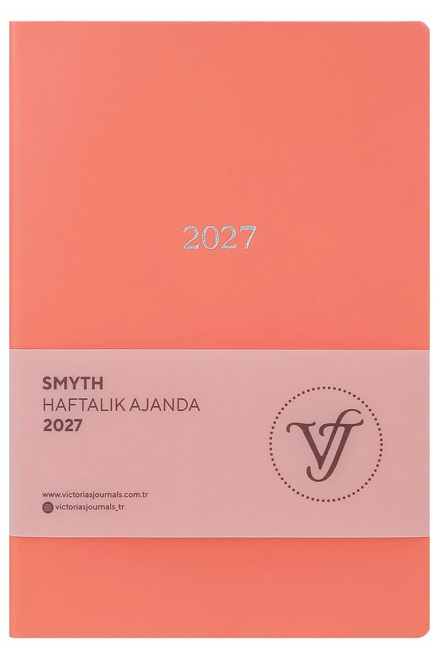 Smyth-2027 Weekly Agenda A5. Flexible Cover. Silver Gilded Edge