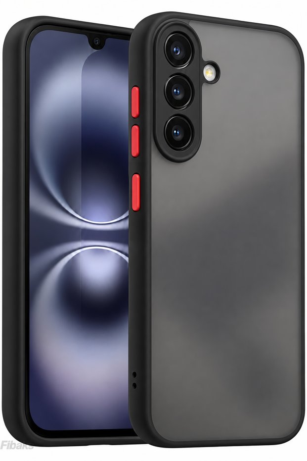 Galaxy A24 Matte Hard Silicone Cover with Camera Protection and Colored Buttons