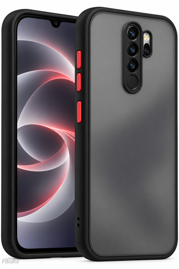 Redmi Note 8 Pro Case Matte Anti-Fingerprint Camera Protected Hard Silicone with Colorful Keys