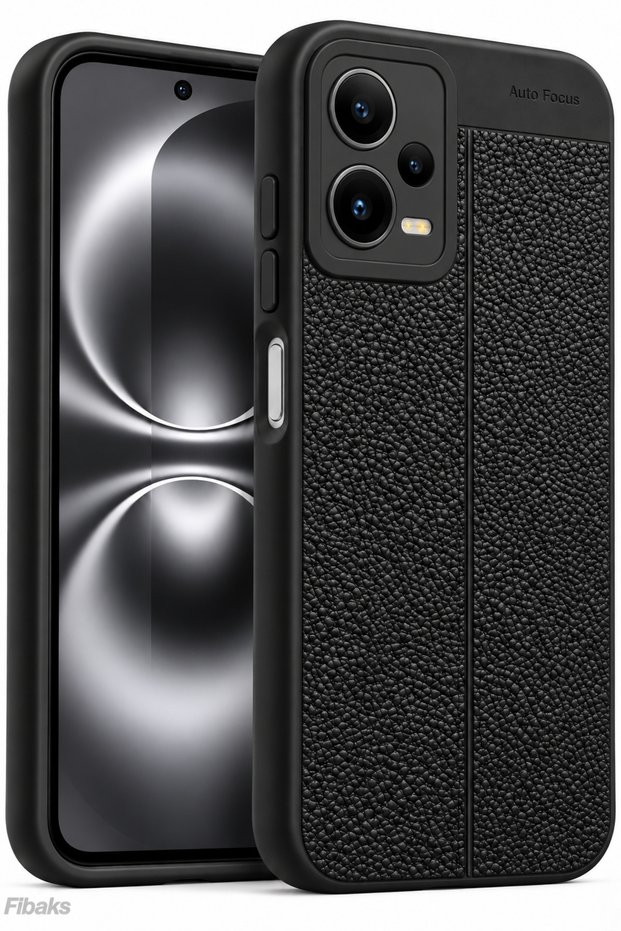 Redmi Note 12 Pro 5g Case Camera Protected Leather Look Stitching Pattern Cover