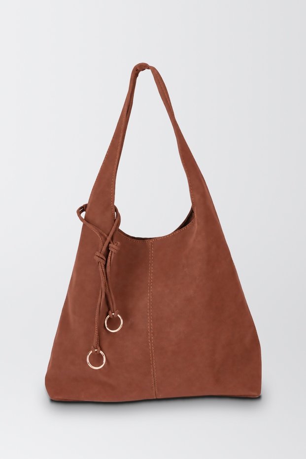 Shoulder Bags - Brown - Faux leather