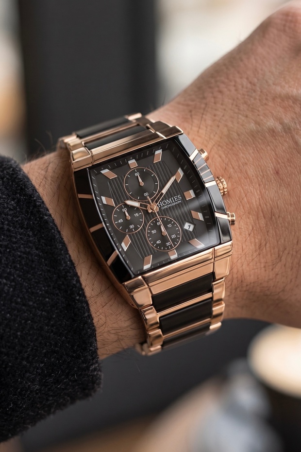 Steel Cord Men's Wristwatch