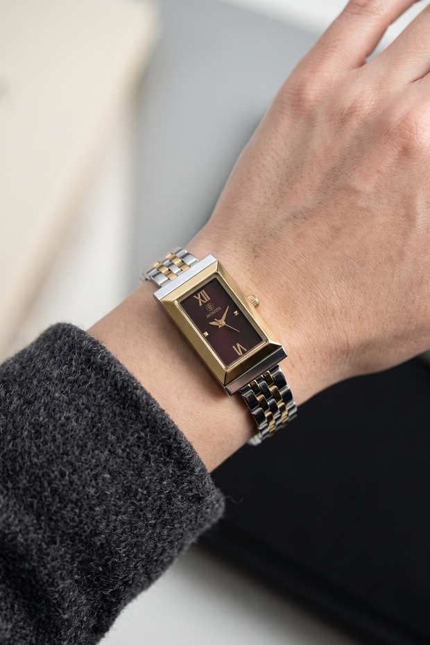 Rectangular Women's Watch Steel Strap Waterproof