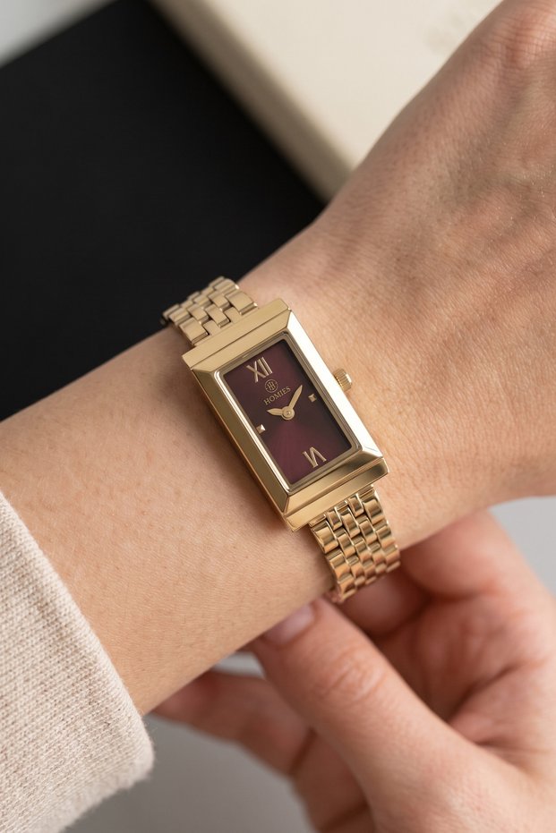 Rectangular Women's Watch Steel Strap Waterproof