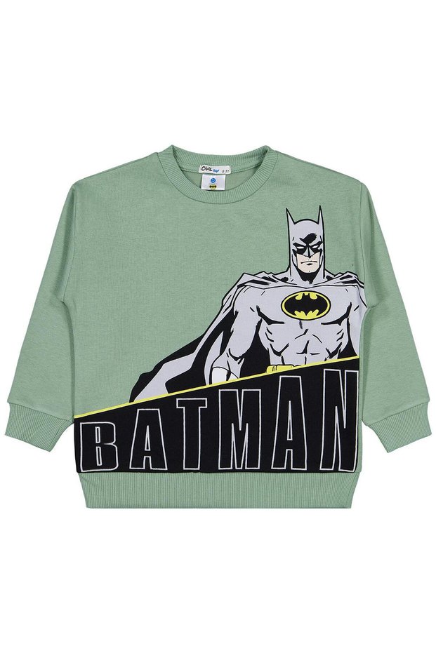 Printed 6-9 Years Old Sweatshirt - Green 7-8 Years Old
