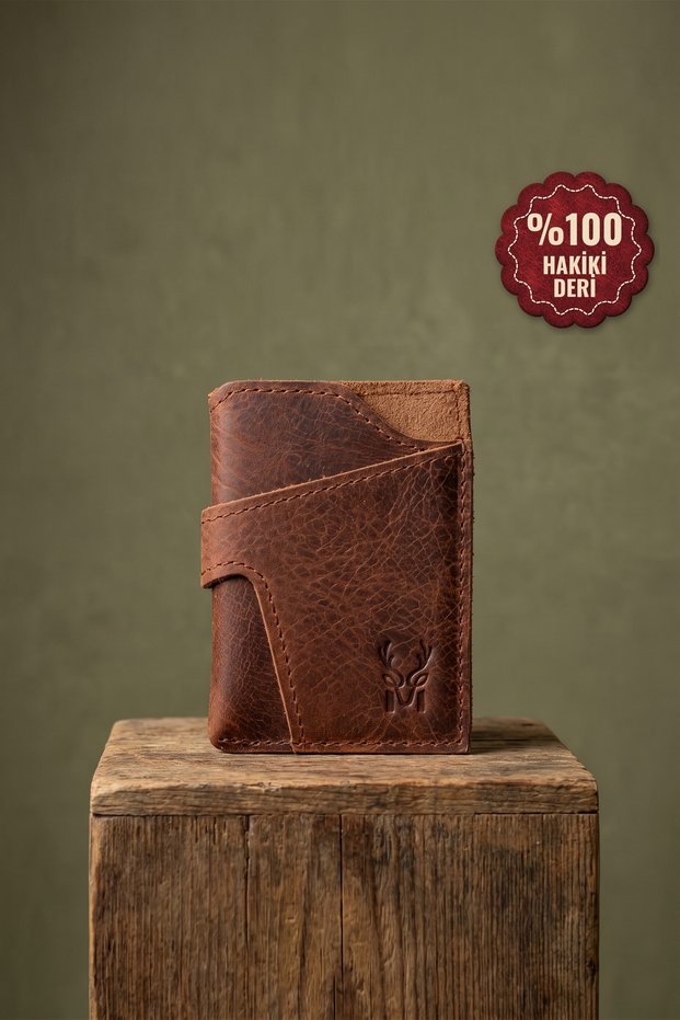 Napoli Vertical Genuine Leather Wallet | Card Holder Design, Compact Size, Ideal for Everyday Use