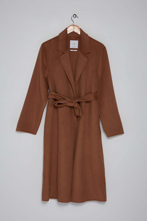 Kadın Koyu Camel Palto - 1