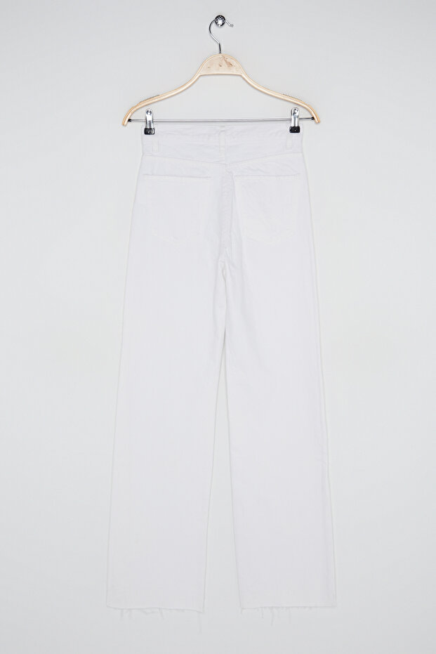Kadın Beyaz Pantolon - 2