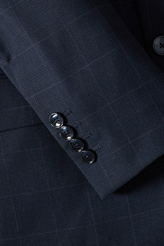 Men's Shiny Blue Jacket - 7