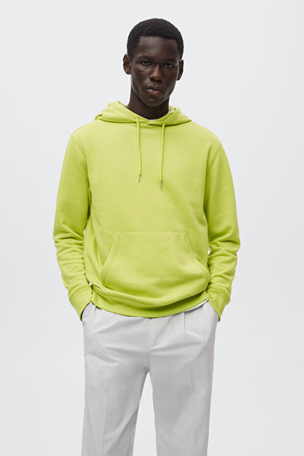 Erkek Lime Yeşili Sweatshirt - 2