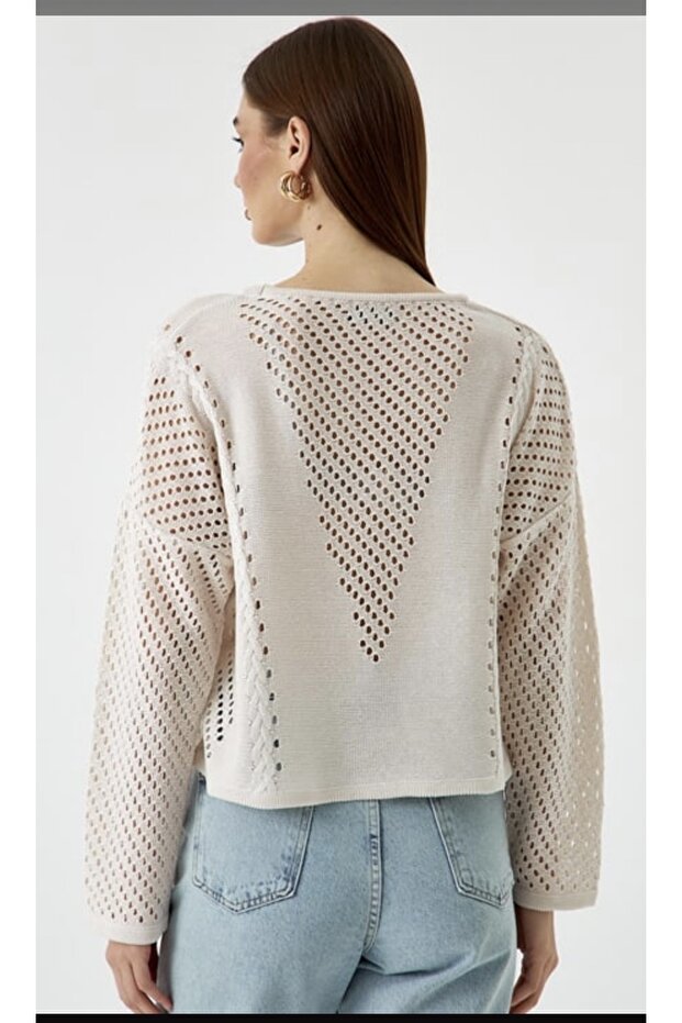 Crew Neck Openwork Knitwear - 2