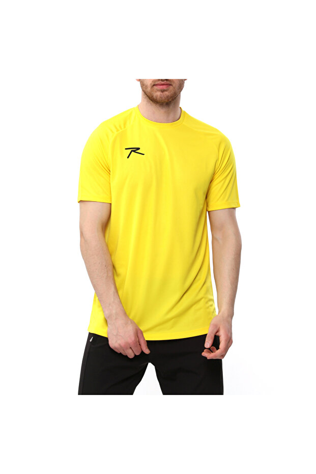 Men's Short Sleeve Technical Fabric T-Shirt Velox Yellow