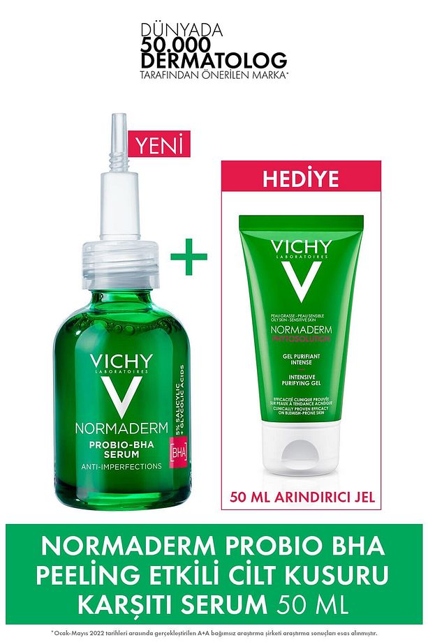 Normaderm Leke Karşıtı Serum 30 ml + Normaderm Phytosolution Arındırıcı Jel 50ml.Set - 1