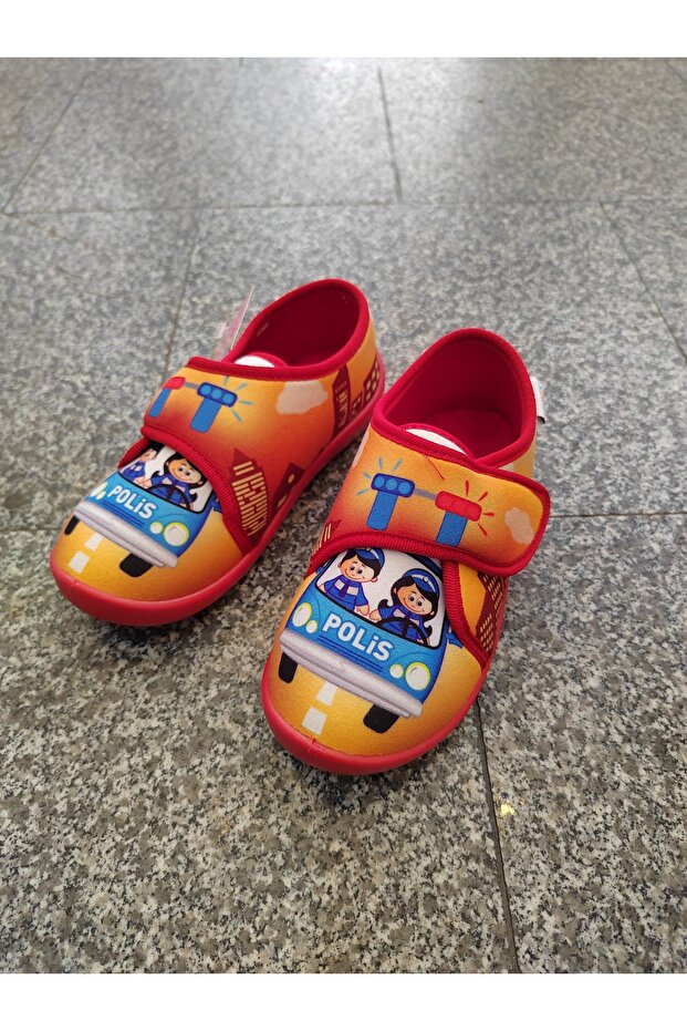 firefighter police patterned slippers - 1