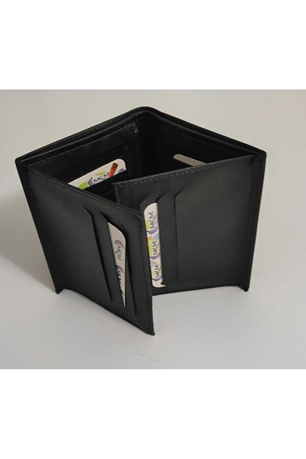 Dikey Çift Kanatlı Erkek Cüzdan - 1