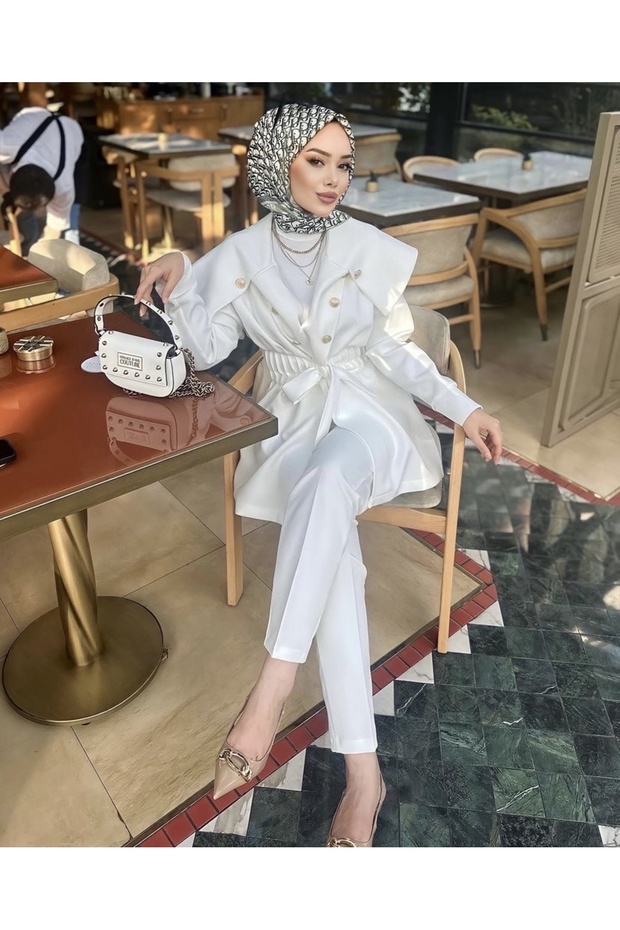 CUSTOM DESIGN GOLD BUTTONED SCUBA FABRIC JACKET - 1