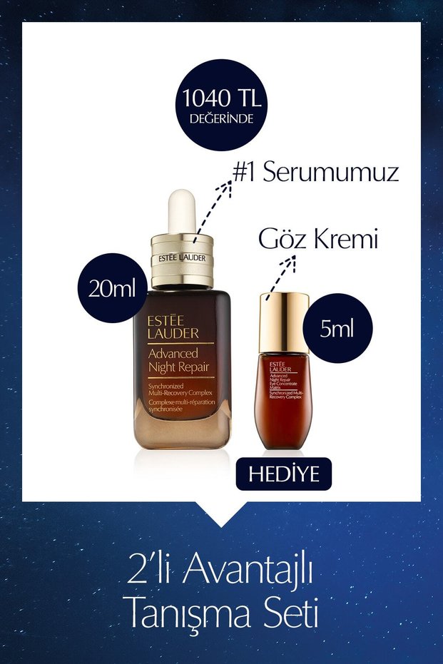 Advanced Night Repair Repair Serum 20ml + Eye Matrix Eye Cream 5ml. 2-Piece Care Set