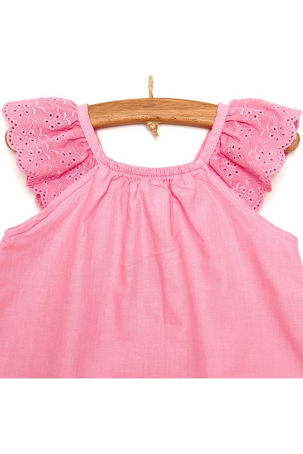 HelloBaby Basic Kız Bebek Fırfır Askılı Bluz Kız Bebek - 3
