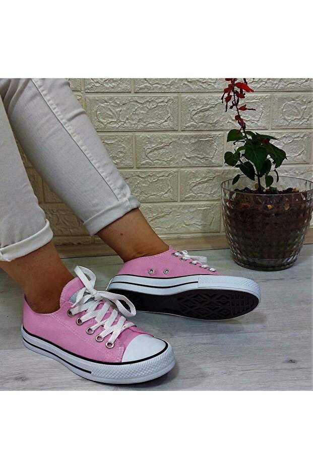 554 Pink Short Unisex Sneaker Linen Sports Shoes