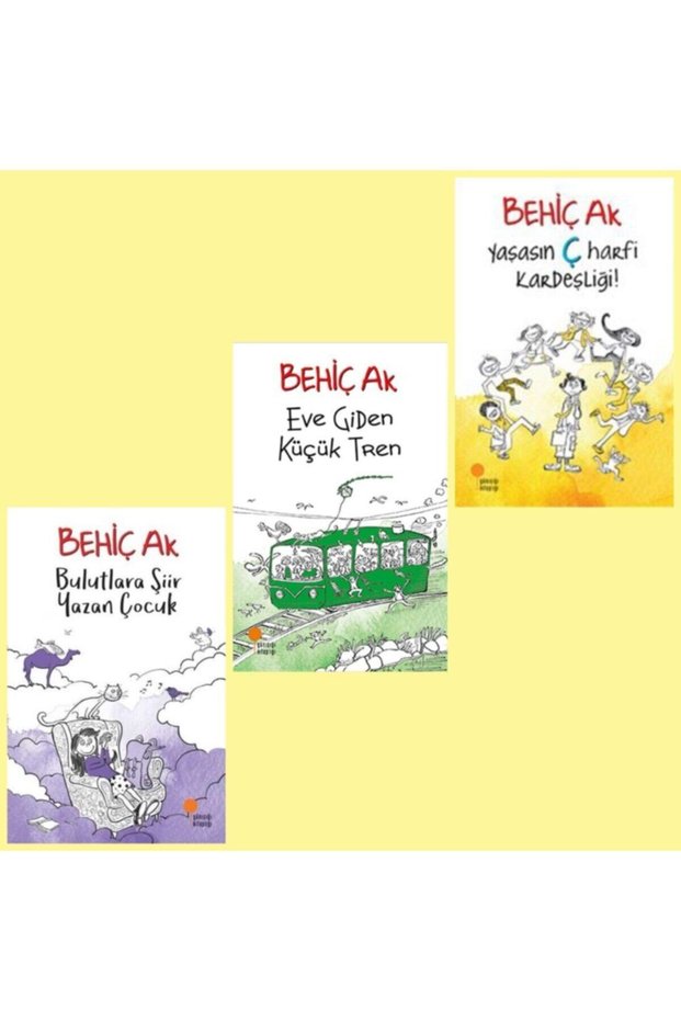 Bulutlara Şiir Yazan Çocuk - Eve Giden Küçük Tren - Yaşasın Ç Harfi Kardeşliği (3 Books)