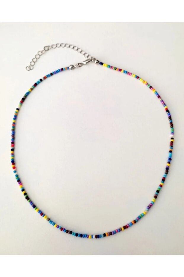 Renkli Kum Boncuk Kolye - 2