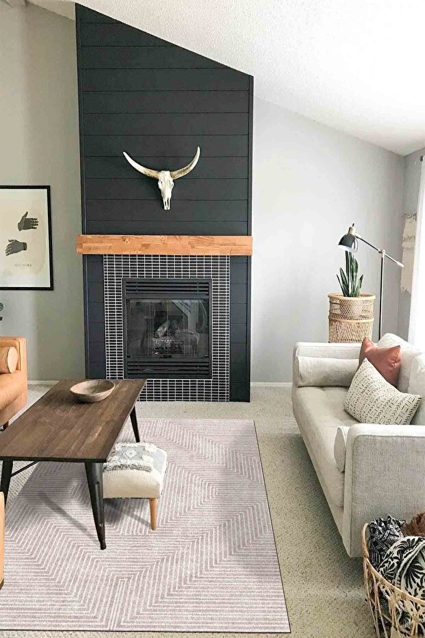 Tegan Dekoratif Kadife Özel Tasarım , Pamuk Taban ,kaydırmaz ,yıkanabilen , Antibakteriyel Halı - 8