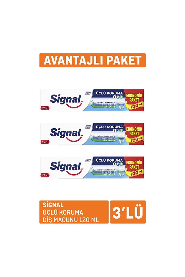 Üçlü Koruma Diş Macunu 120 Ml x 3 - 1