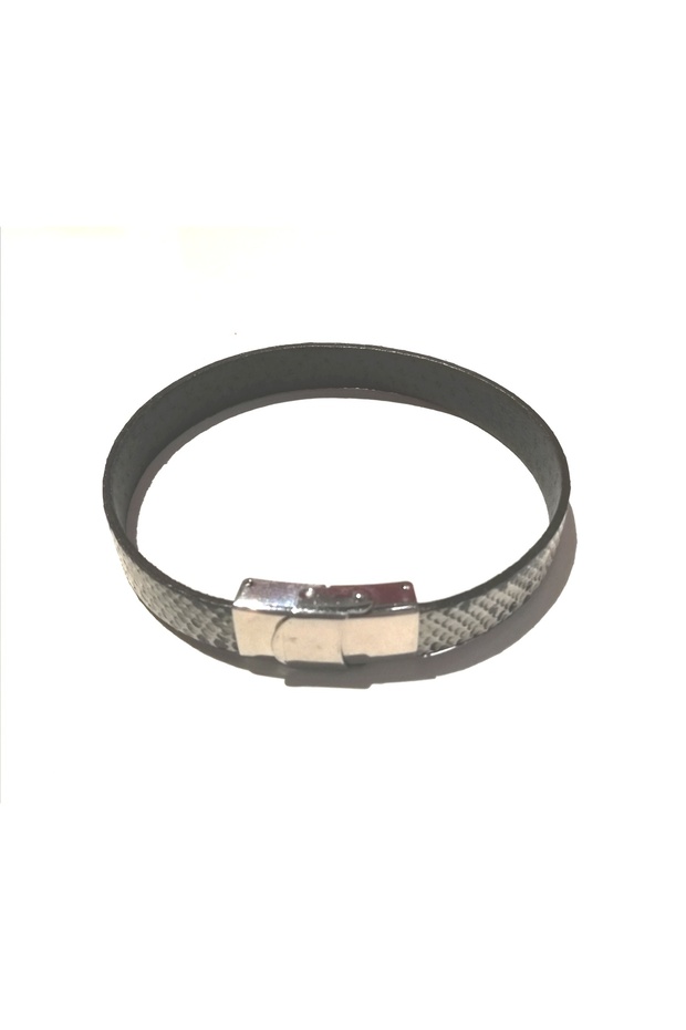 Unisex Leopard Patterned Leather Bracelet - 2