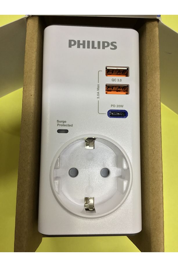 Aşırı Gerilim Adaptörü CHP8010W/10 1X USB-c 2X USB-A PD20WQC 3.0 - 2