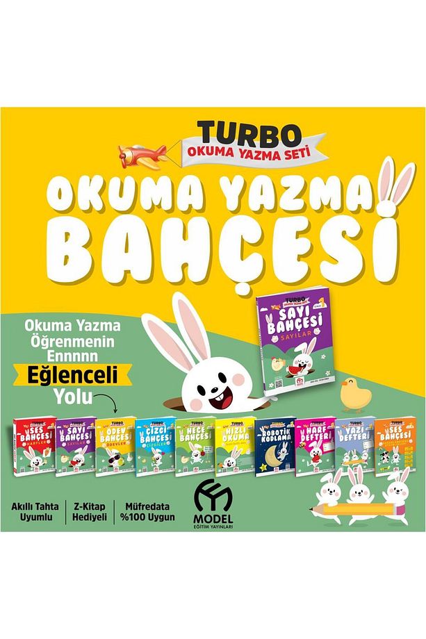 1. Sınıf Turbo Okuma Yazma Seti (Okuma Yazma Bahçesi) - 1