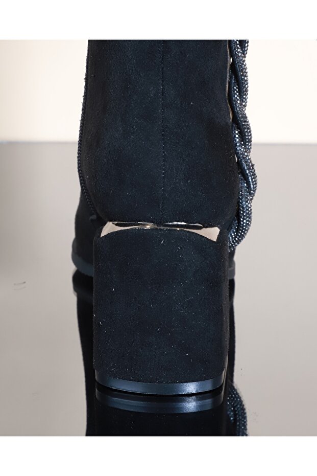 1732-248027 Tpu Tabanlı Ayna Ökçeli Klasik Bot siyah nubuk - 6