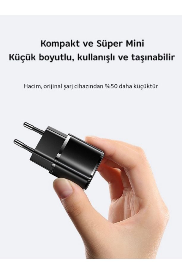 Rapid 20w Iphone Usb-c Type C Mini Pd Hızlı Şarj Cihazı Güç Adaptörü 11 12 13 14 Pro Max L23 - 7