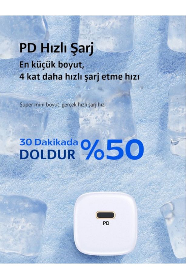 Rapid 20w Iphone Usb-c Type C Mini Pd Hızlı Şarj Cihazı Güç Adaptörü 11 12 13 14 Pro Max L23 - 9