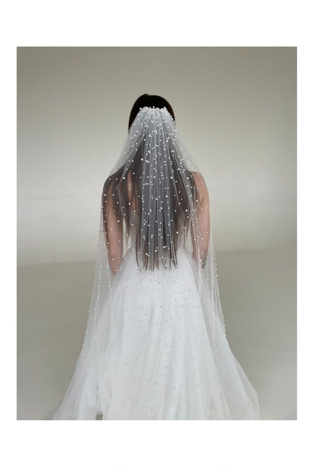 1.5 MT BRIDAL PEARL SHEET WITH PEARL FABRIC BUCKLE BRIDAL SHEET WITH EN 1.5 SIZE 1.5 LONG SHEET